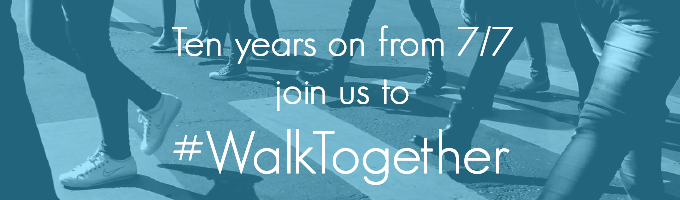 #WalkTogether on 7/7 to remember 10th anniversary of London bombings