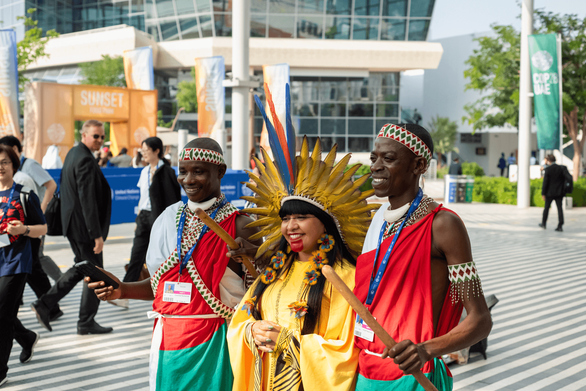 Capturing compelling video content for The Climate Pledge at COP28